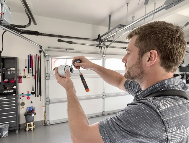 Garage door opener repair service by Portsmouth Garage Door Repair in Portsmouth